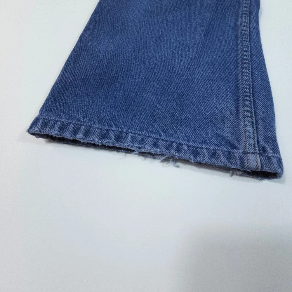 Levi's 517 Mens 33x29 Blue Y2K Bootcut‎ Jeans Faded Distressed Streetwear Denim